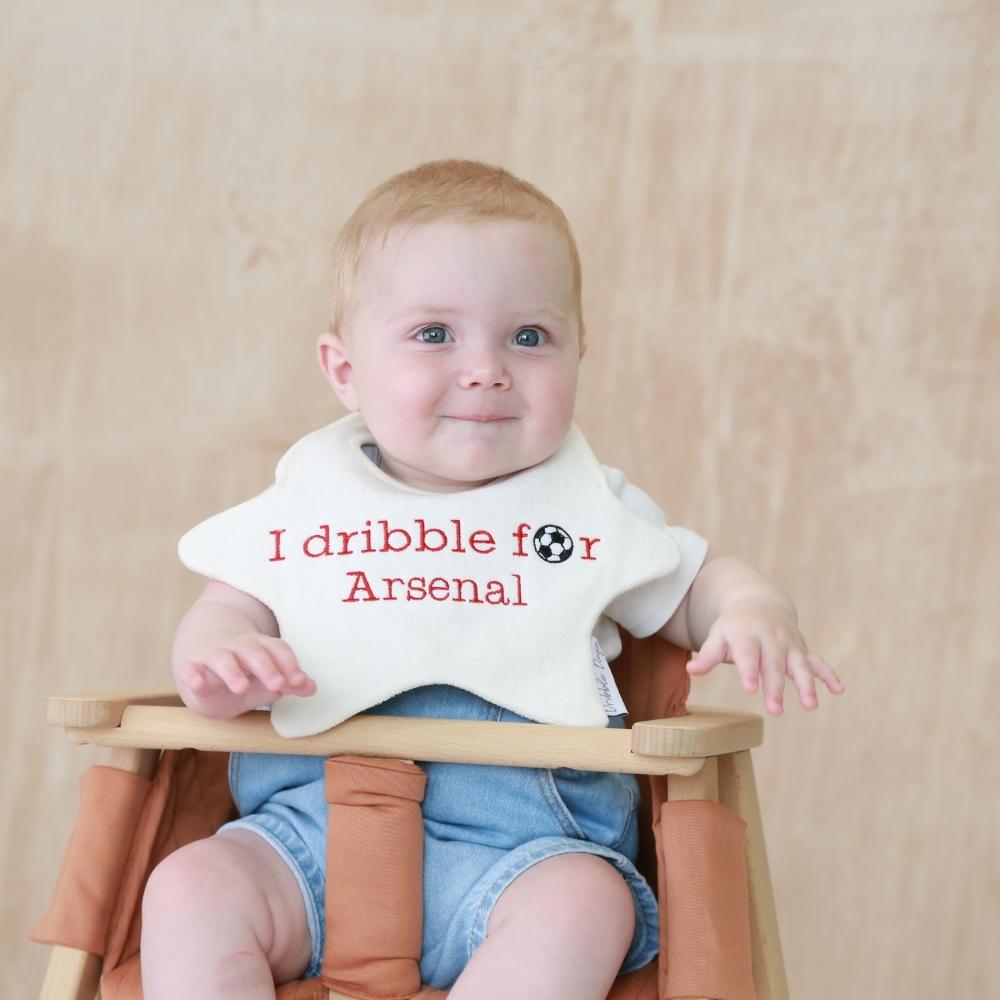 Arsenal football team baby bib