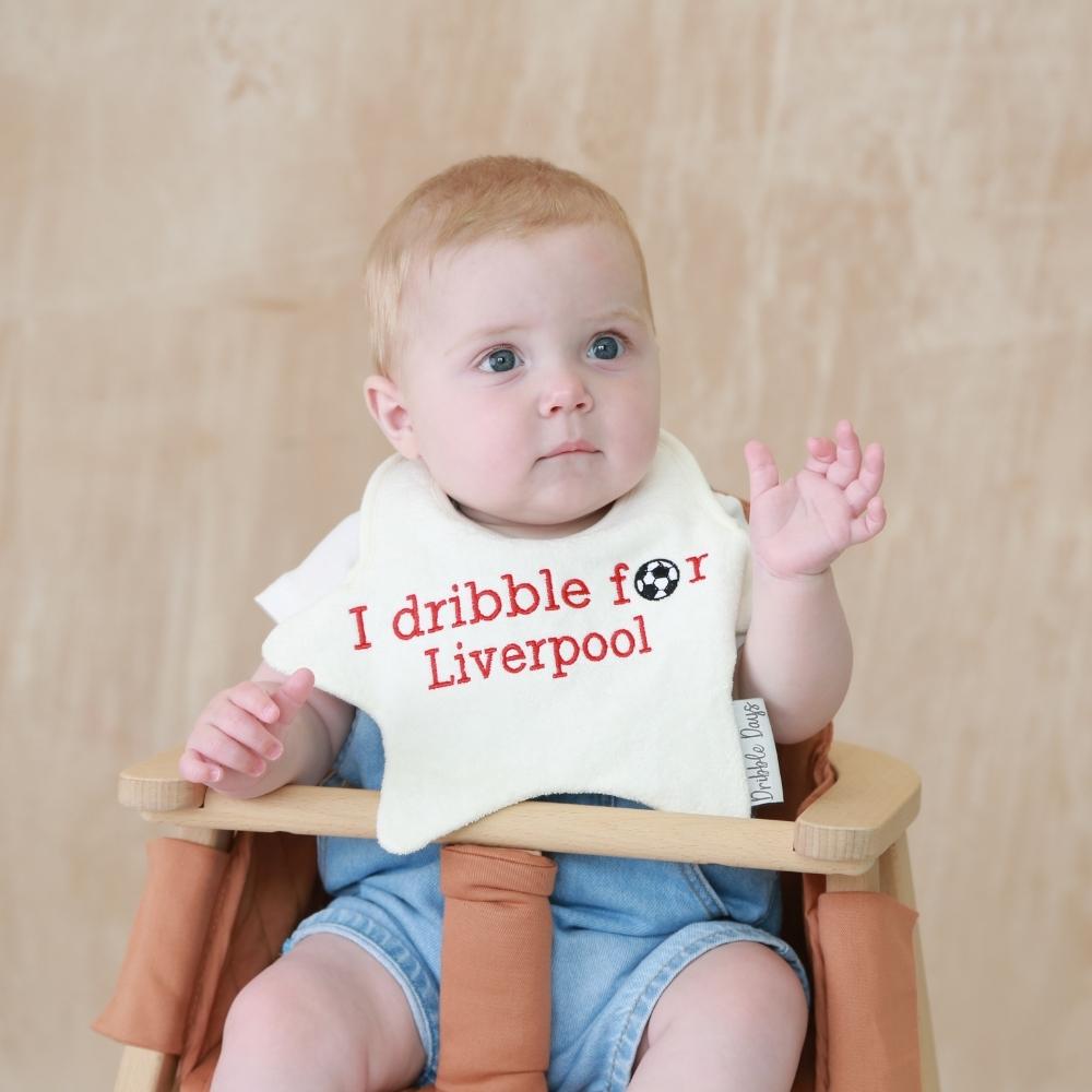 Liverpool supporter football dribble bib